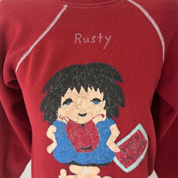 Vintage 1950s Rusty “Keep Smiling” Crewneck Sweatshirt - Picture 3 of 7